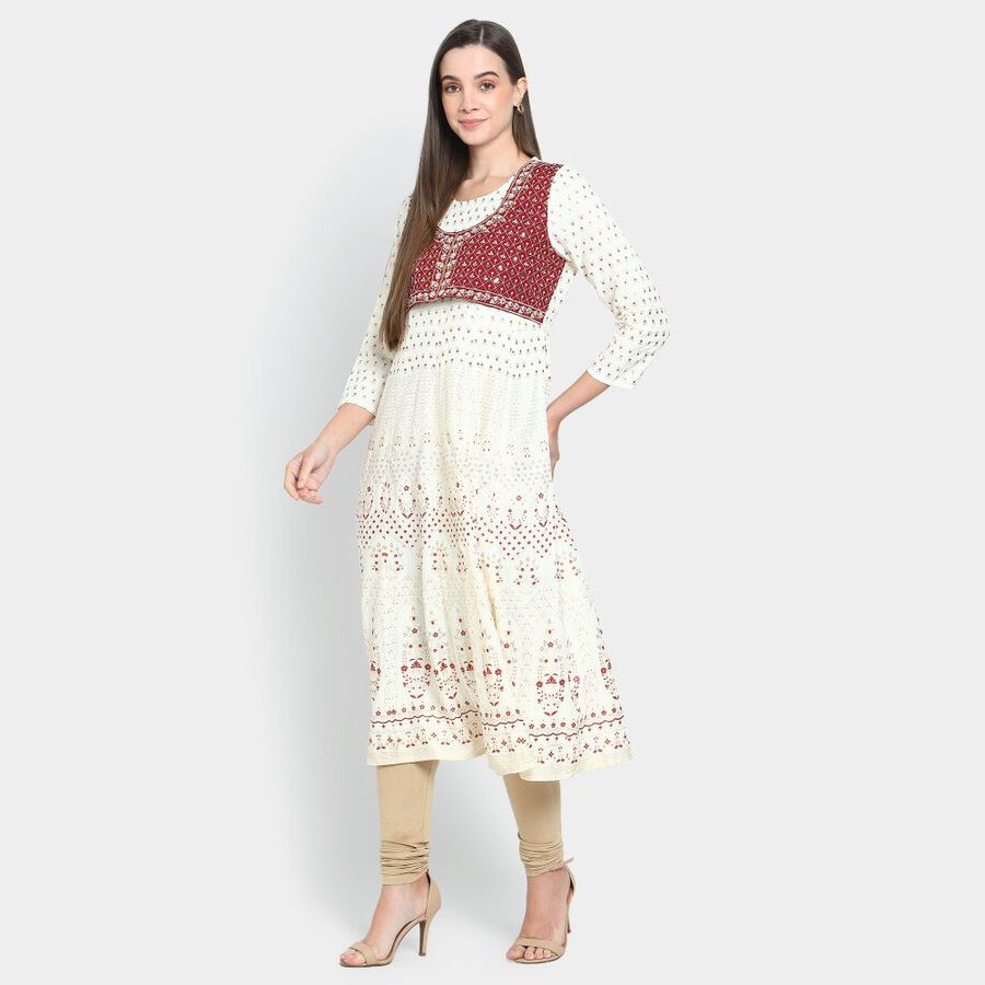 Ladies' Kurta, Off White, large image number null